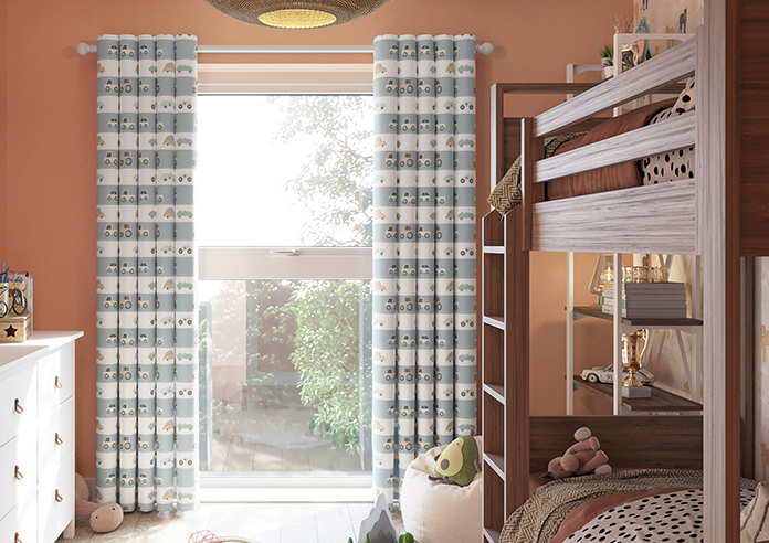 Brum Brum, Petrol - Made to Measure Curtains - Image 3